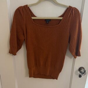 Ann Taylor Rust Knit Top